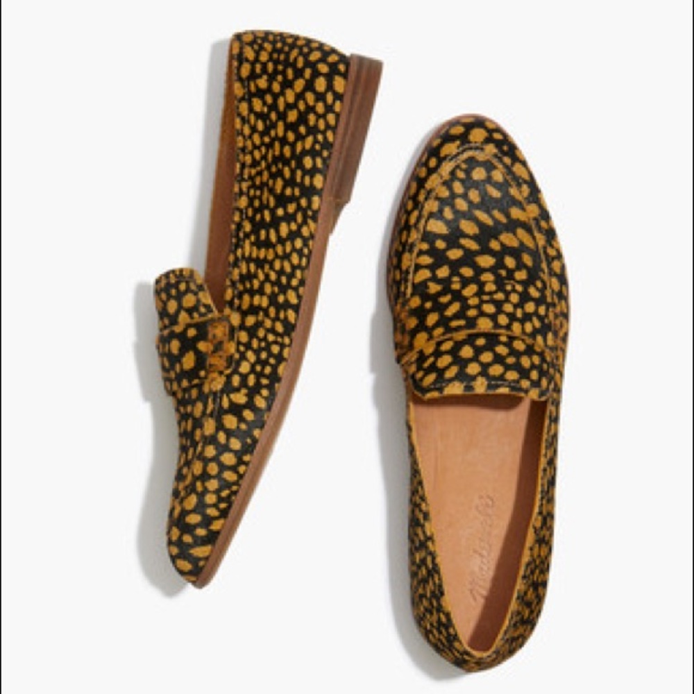 Madewell loafer dotted calf hair